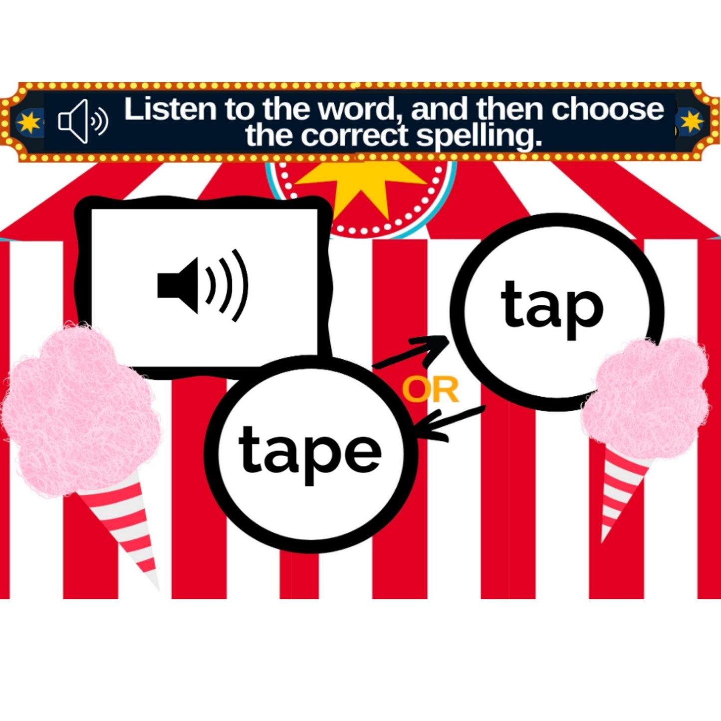 CVCe With Letter A Digital Activity