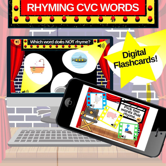 Rhyming CVC Words Digital Activity