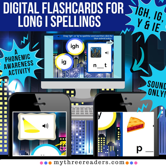 Long I Vowel Teams (IGH, IG, Y, IE) Digital Activity