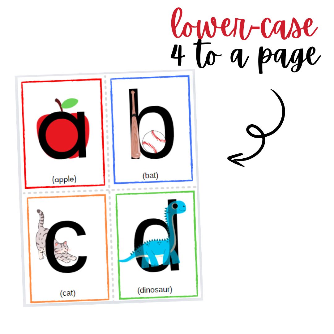 Mnemonic Alphabet Cards - 7 Full Card Sets
