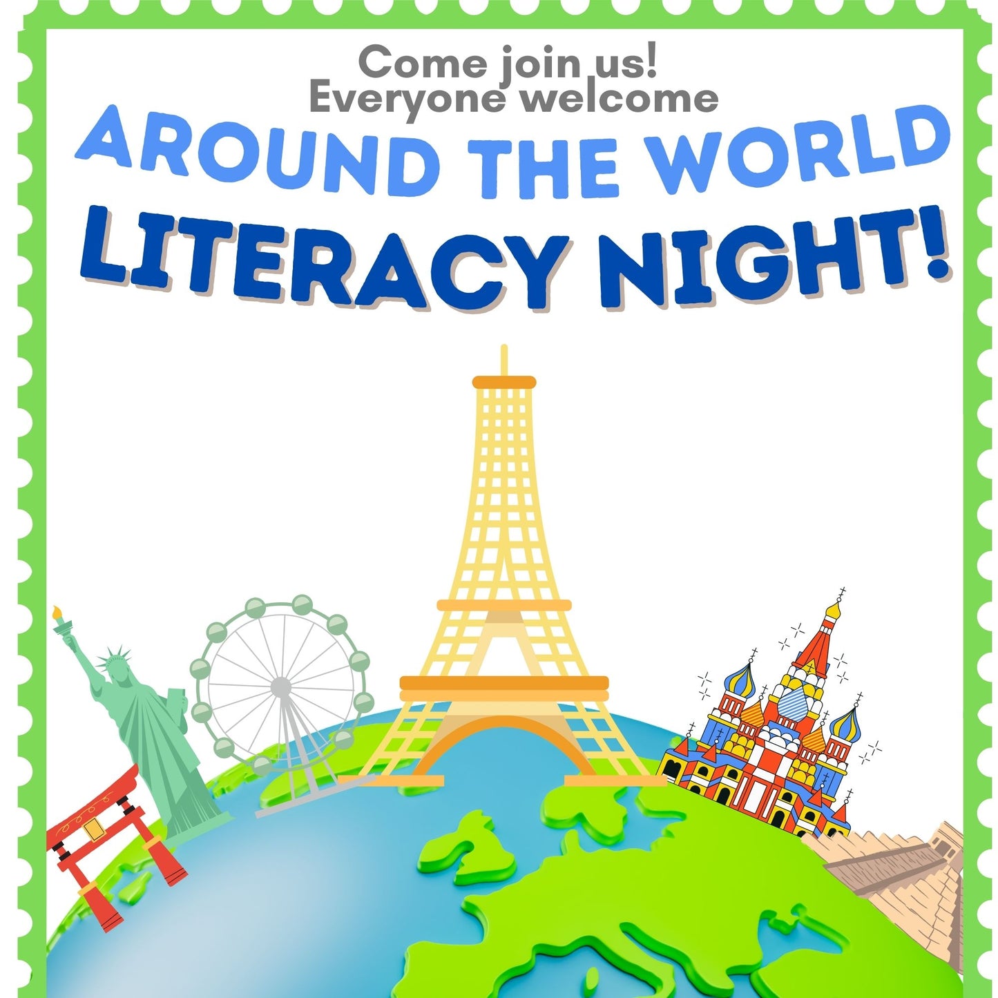 Around the World Literacy Night