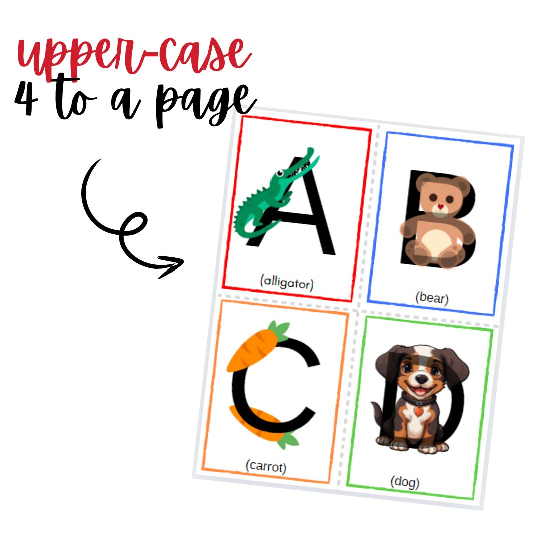 Mnemonic Alphabet Cards - 7 Full Card Sets