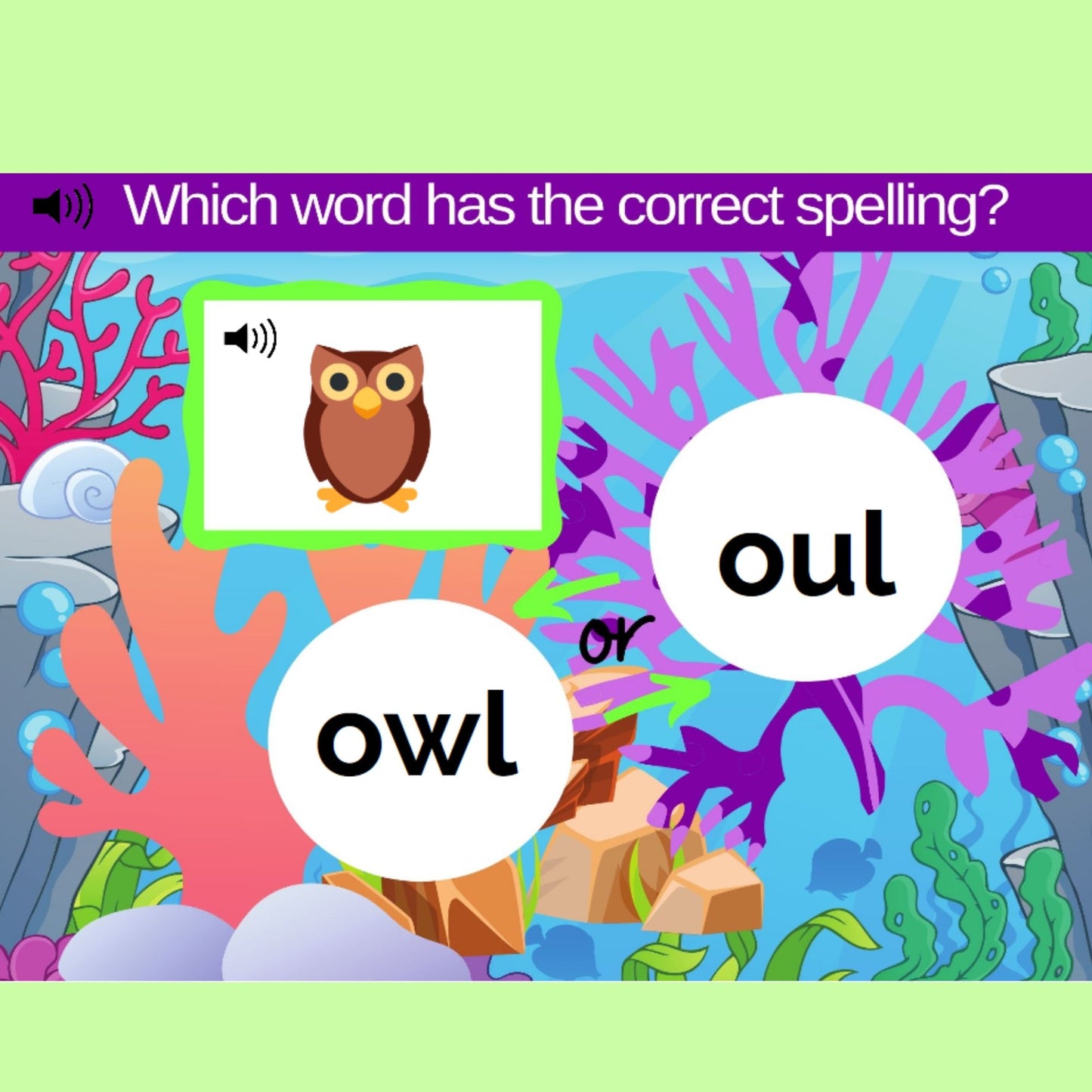 Diphthong Practice for OW and OU Words Digital Activity