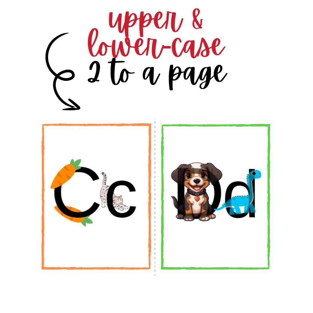 Mnemonic Alphabet Cards - 7 Full Card Sets