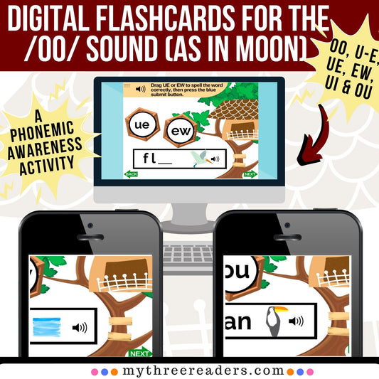 OO Sounds (As in Moon) Vowel Teams Digital Activity