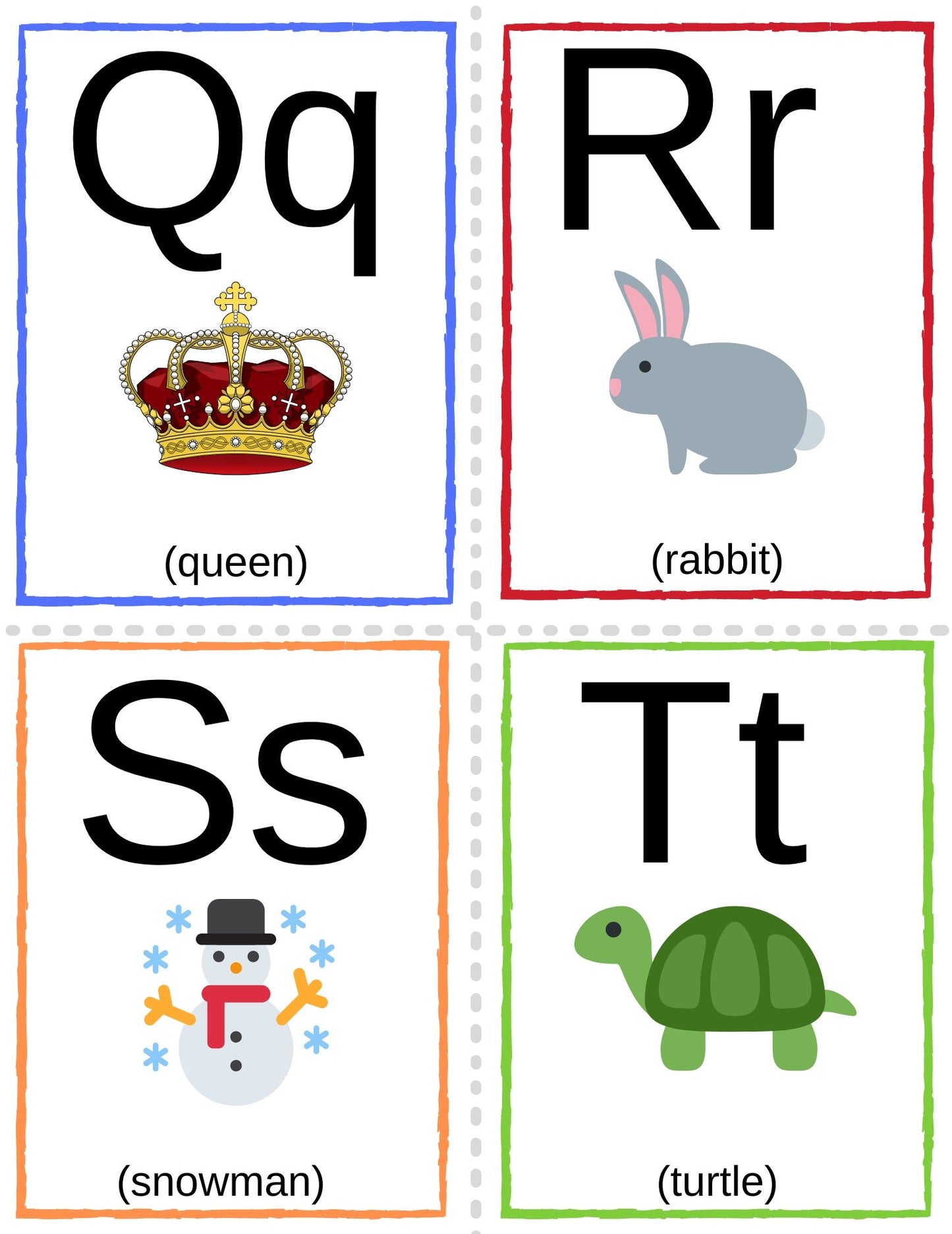 Alphabet Flashcards with Pictures