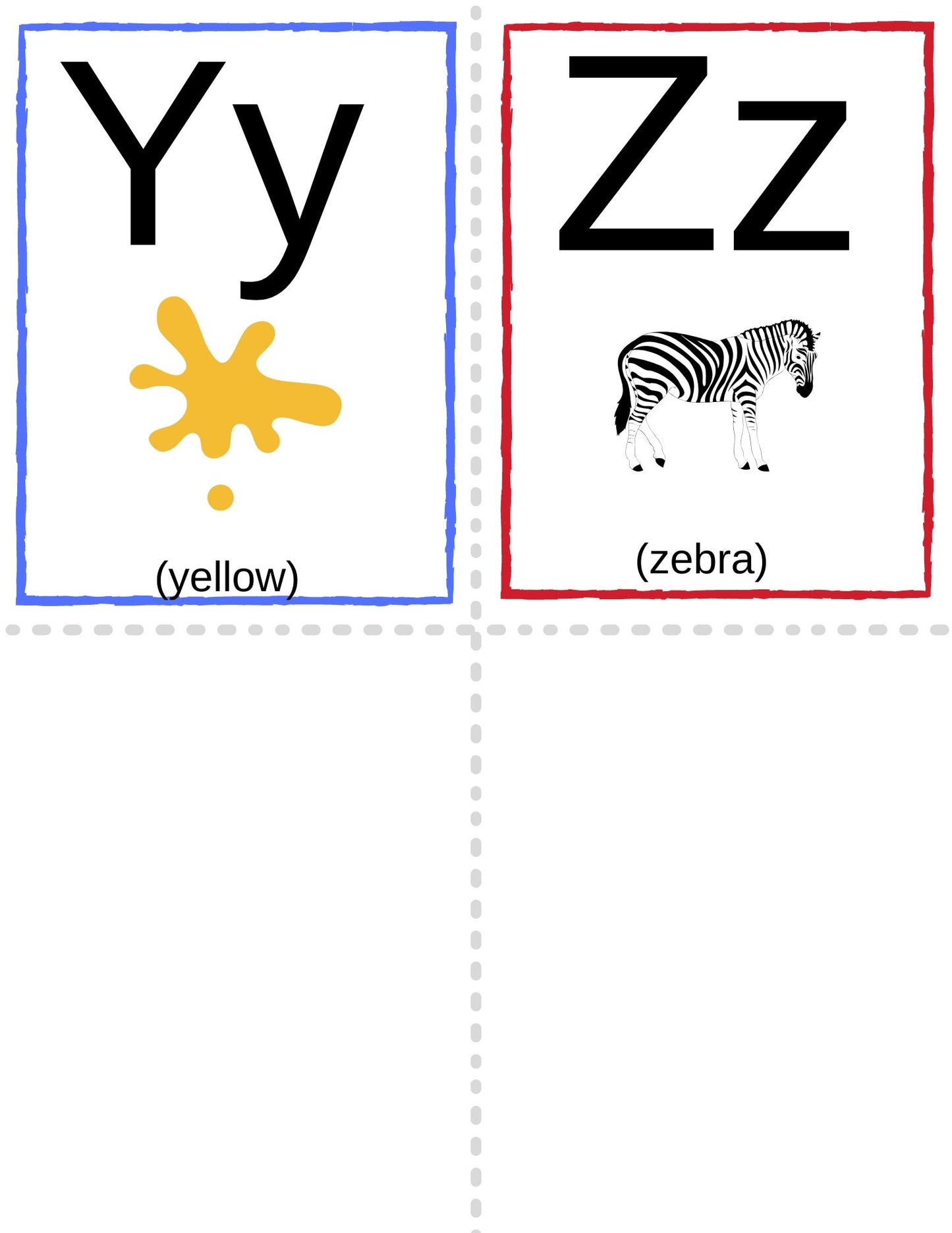 Alphabet Flashcards with Pictures