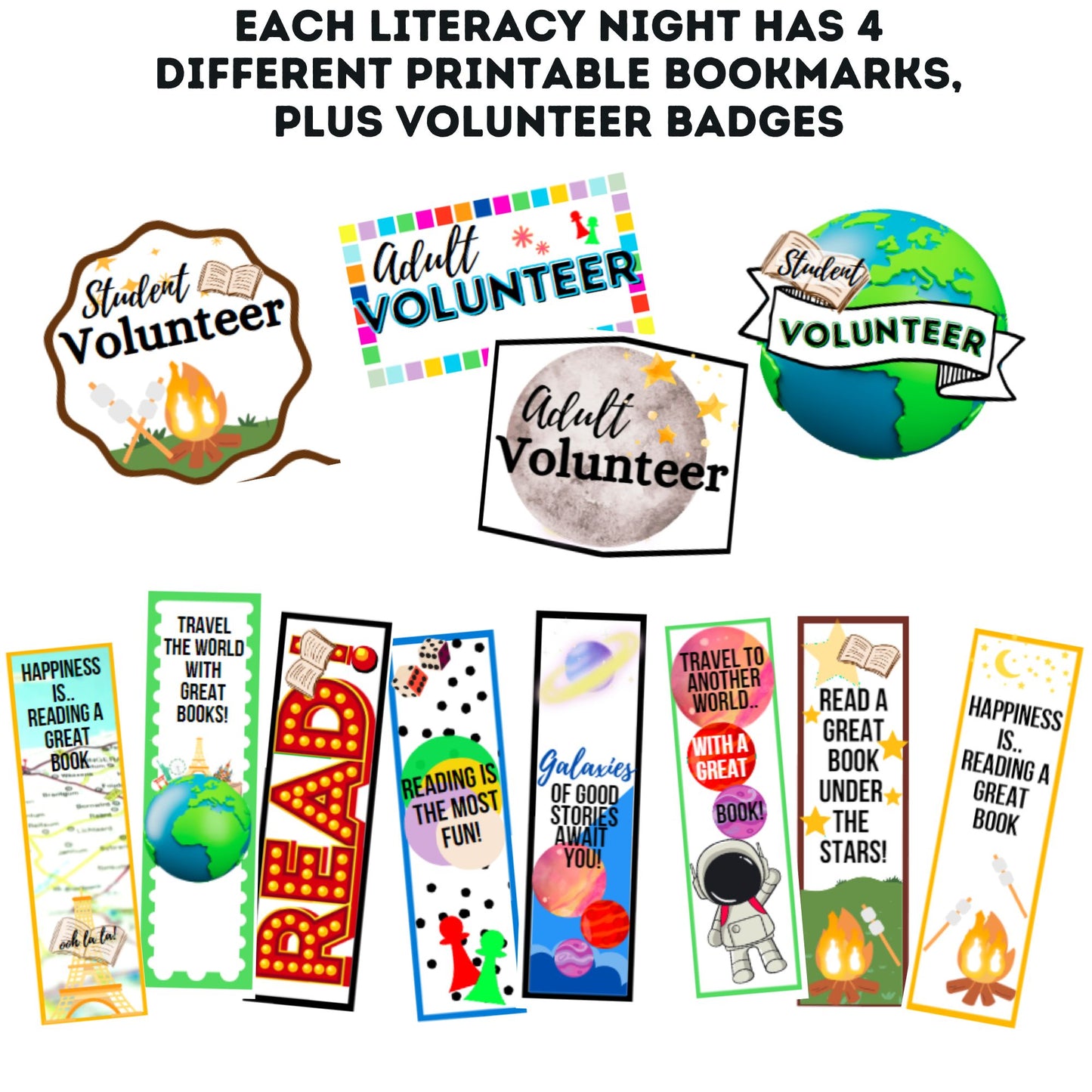Literacy Night BUNDLE! 4 Literacy Nights Included