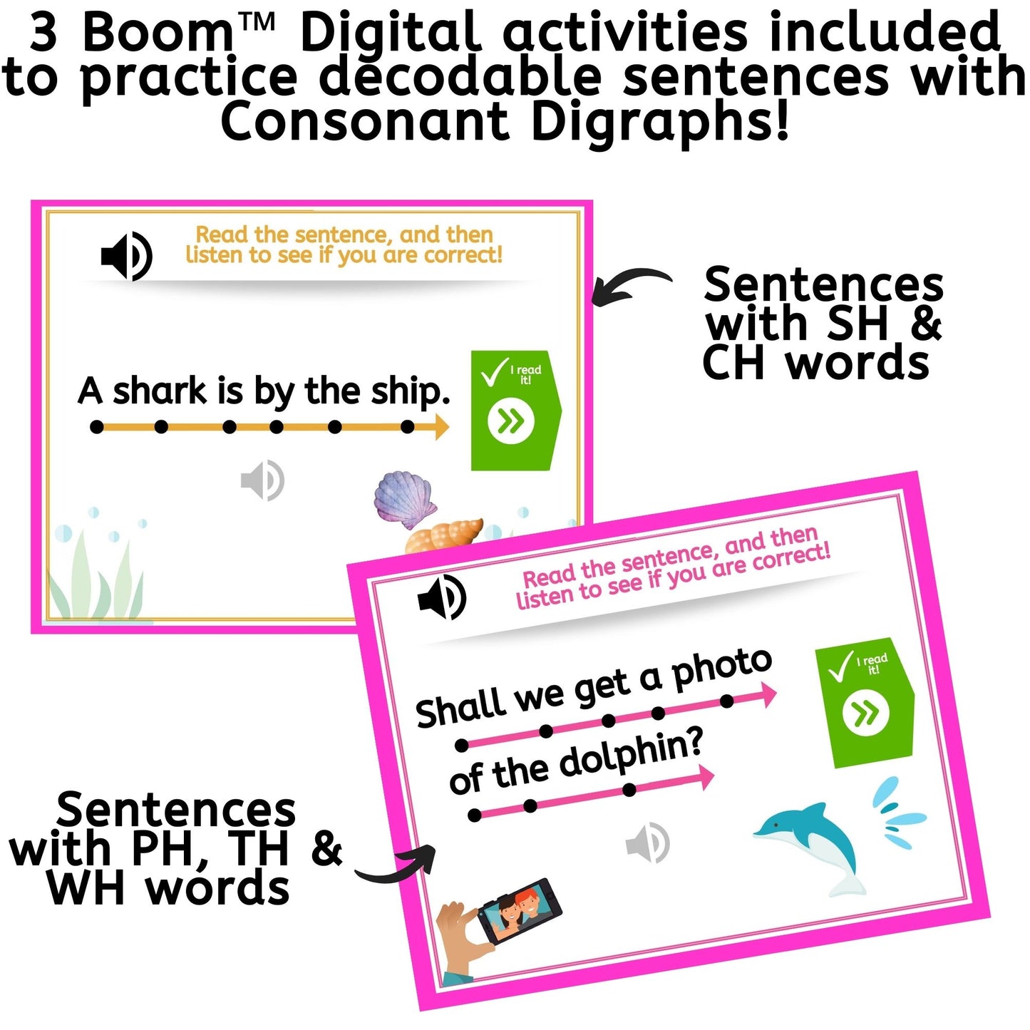 Decodable Sentences with Consonant Digraphs