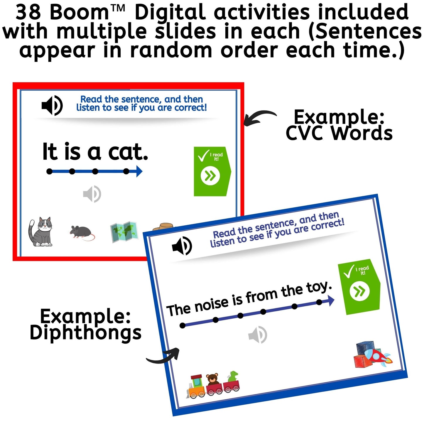 Decodable Sentences Bundle - Printables & Digital Boom™ Activities