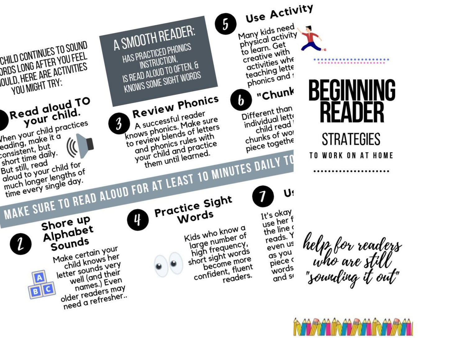 Reading Brochure Handouts for Parents