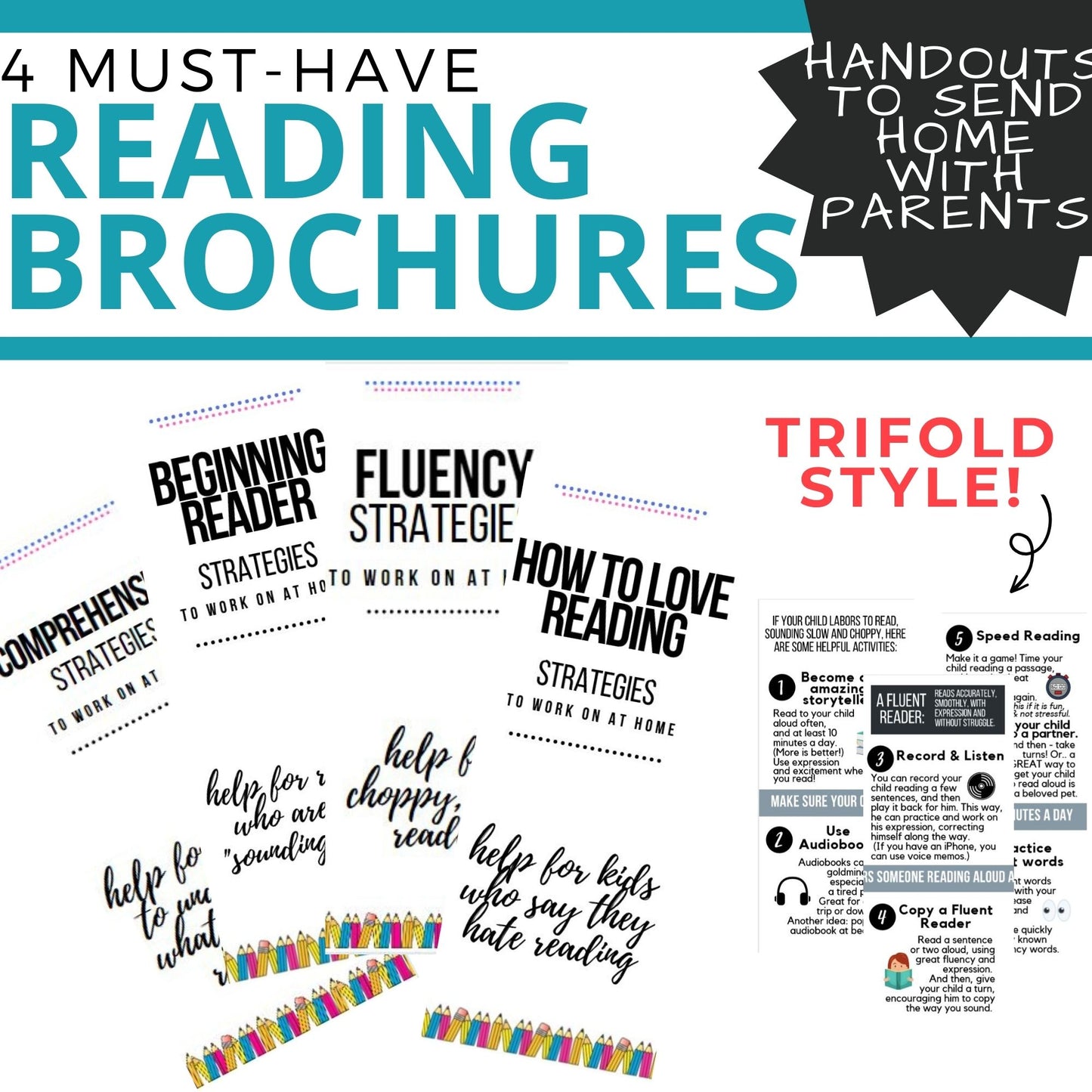 Reading Brochures Handouts for Parents