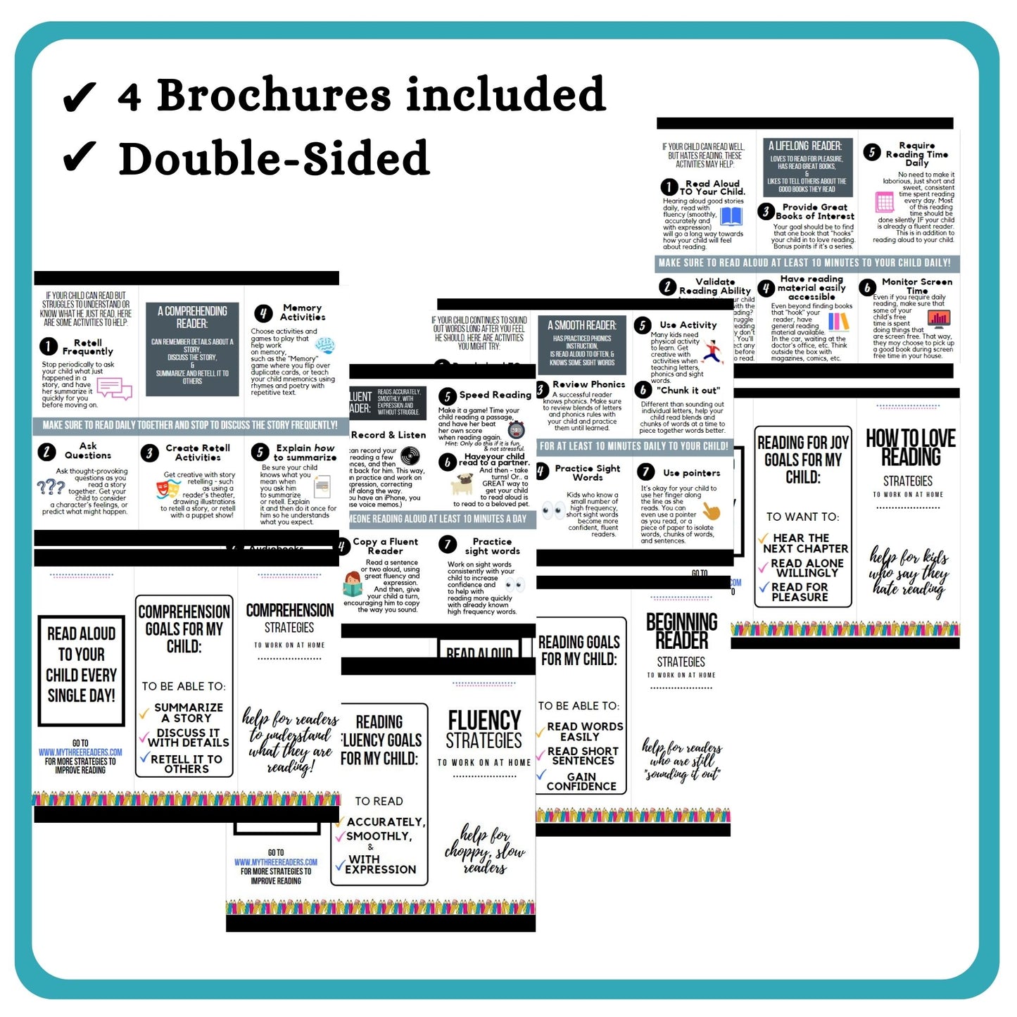 Reading Brochure Handouts for Parents