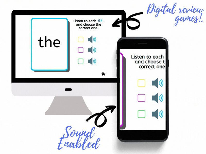 Fry High Frequency Words Digital Flashcards