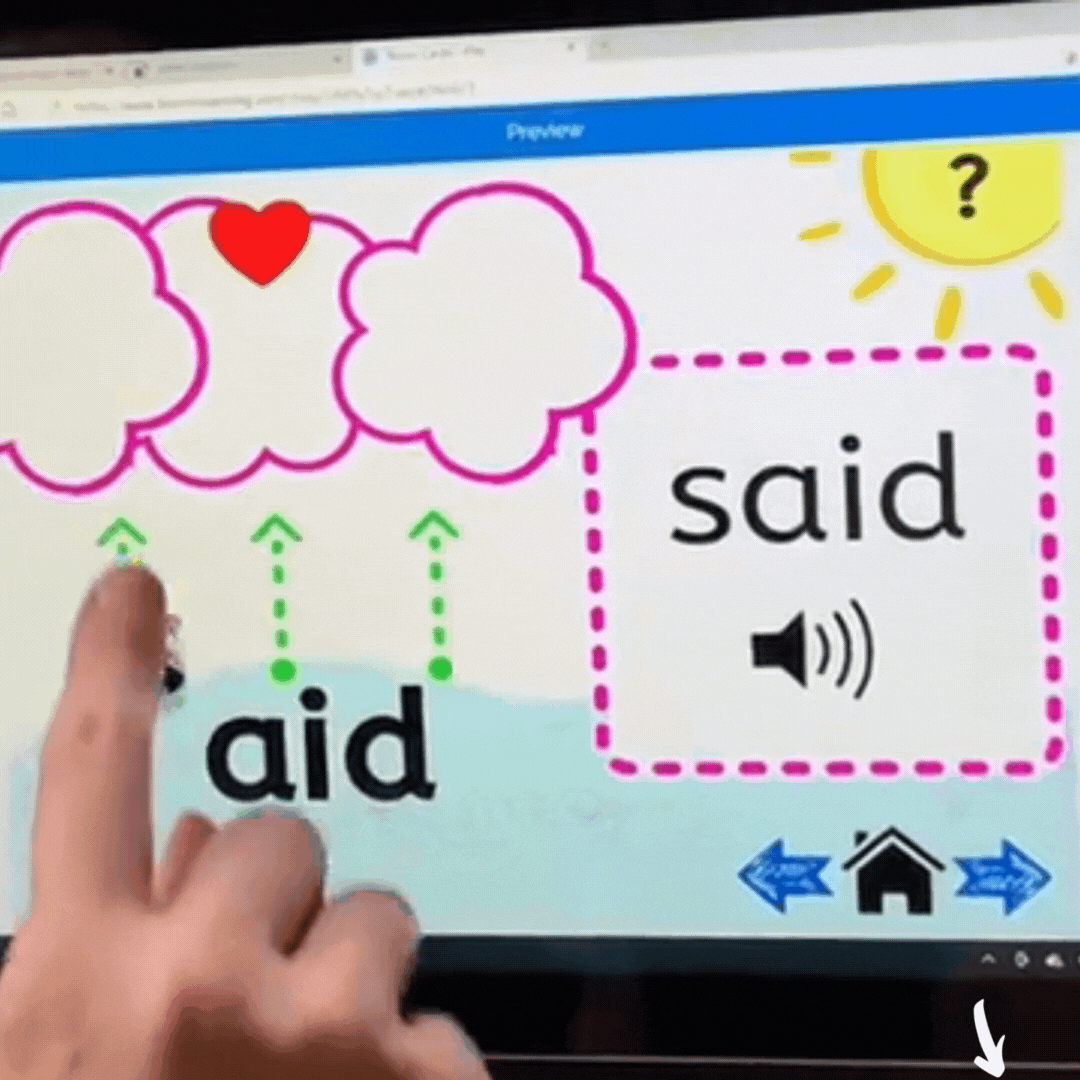 Mapping the Fry High Frequency Words 1-100 Digital Activity