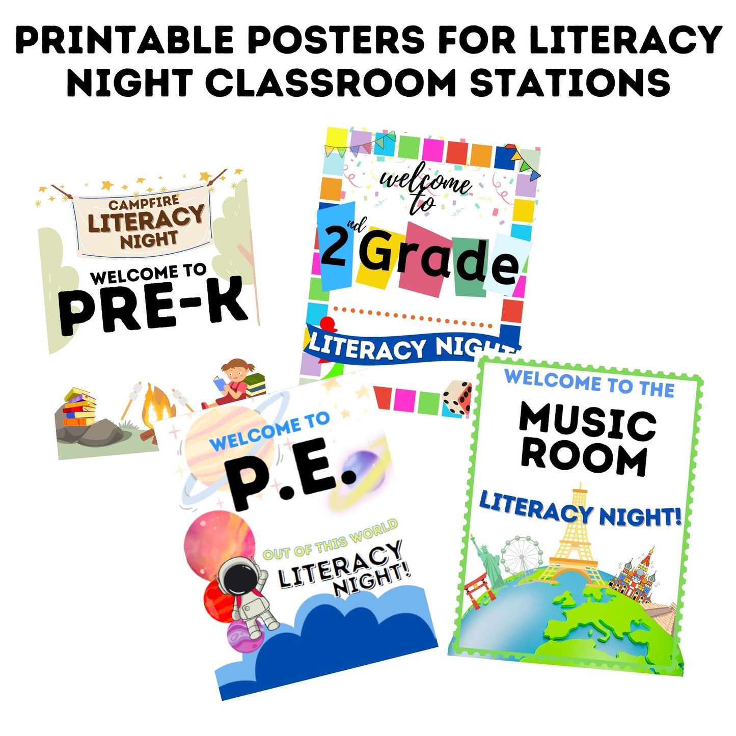 Literacy Night BUNDLE! 4 Literacy Nights Included