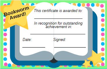 Printable Reading Certificates