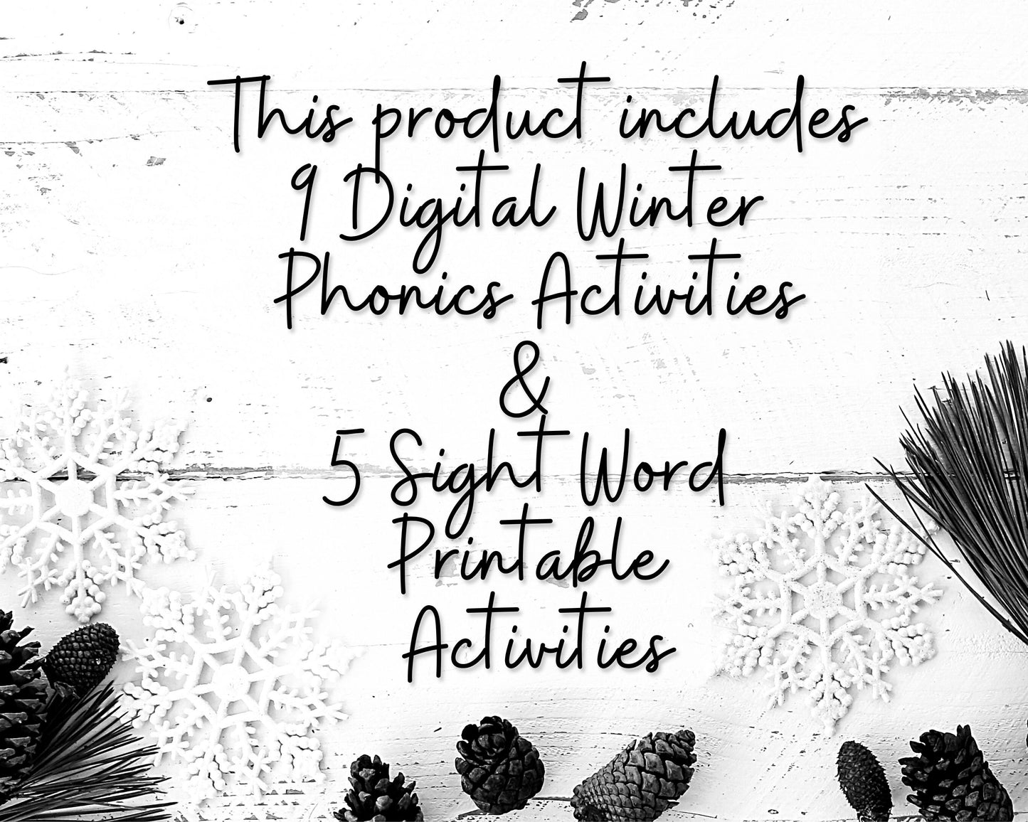 *Winter Alphabet/Phonics Boom Activity Bundle