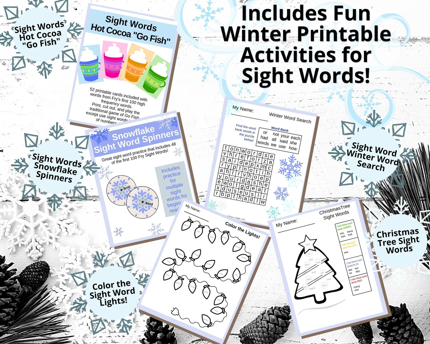 *Winter Alphabet/Phonics Boom Activity Bundle