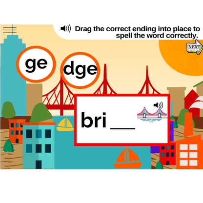 Does This Word End With GE/DGE, CH/TCH, or K/CK?