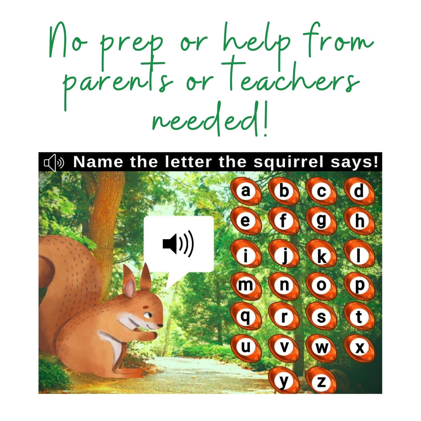 Letter Sounds - Hear the Sound, Pick the Correct Letter