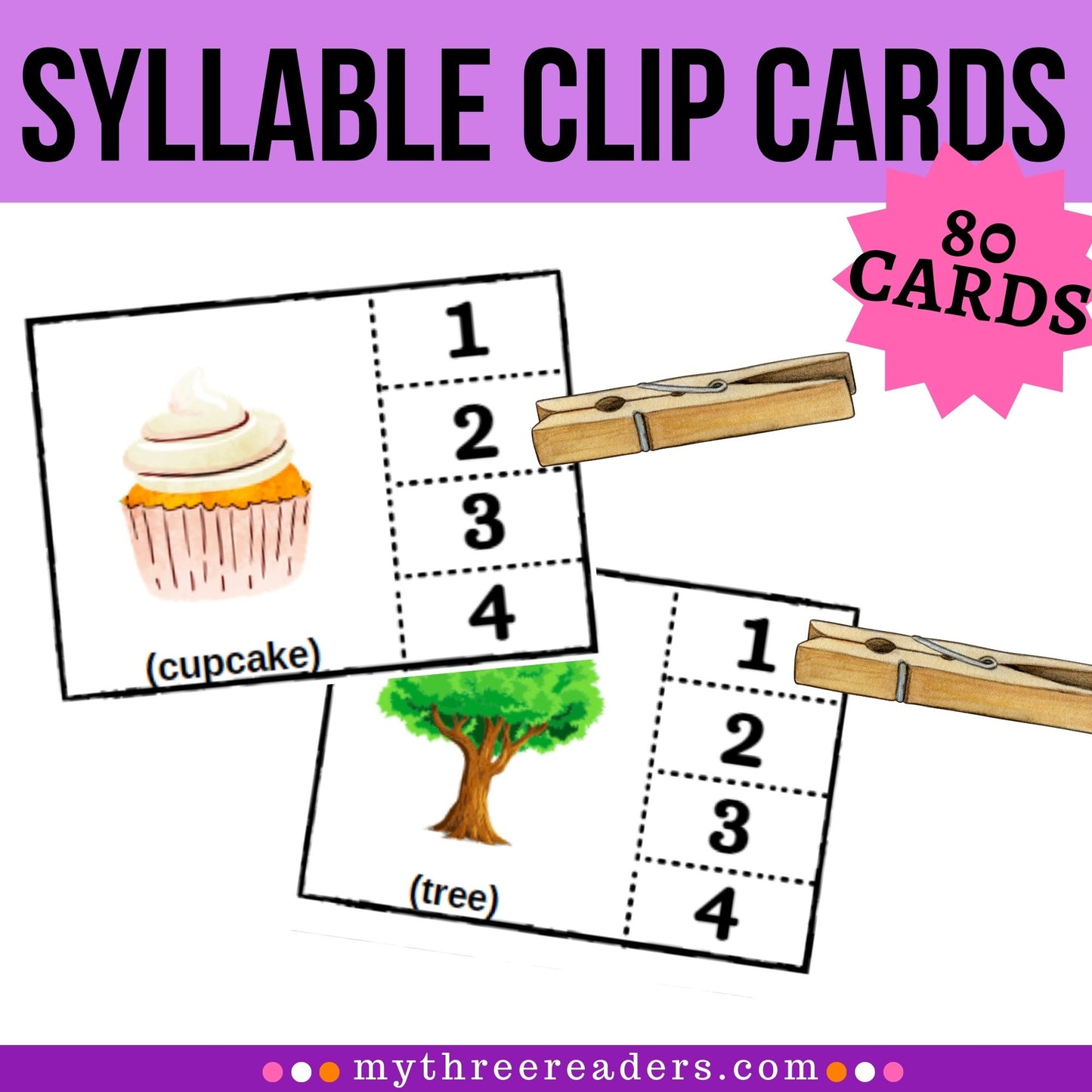 Syllable Clip Cards