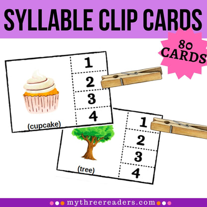 Syllable Clip Cards