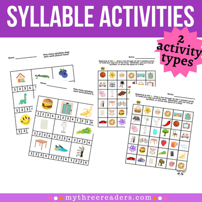 Syllable Activities for Phonemic Awareness Skill Building