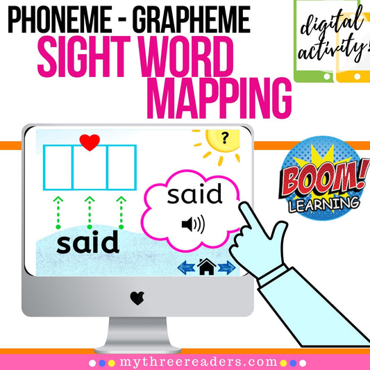 Mapping the Fry High Frequency Words 1-100 Digital Activity