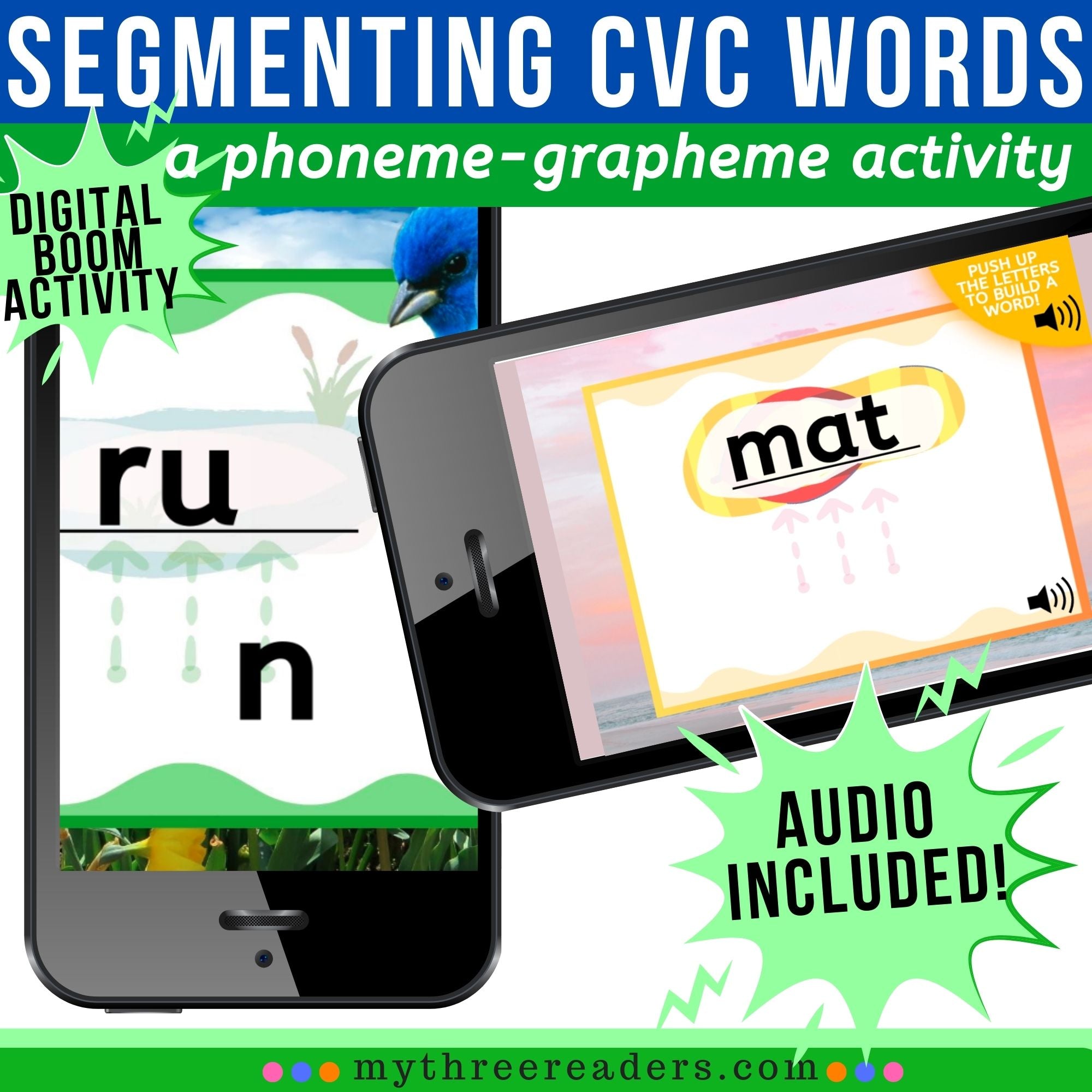 Segmenting CVC Words Digital Activity – My Three Readers