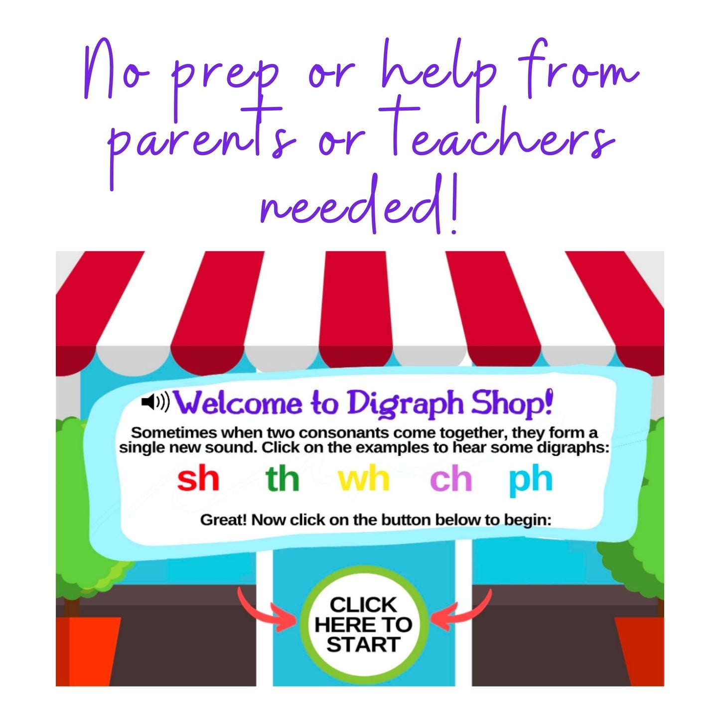 Digraph Practice (SH, PH, TH, WH, CH) Digital Activity