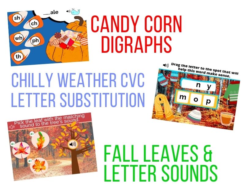 Fun Fall Digital Letters & Phonics Activity Bundle