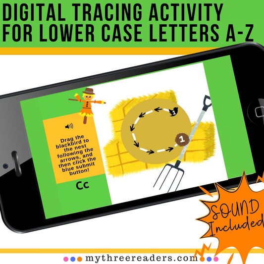 Tracing Lowercase Letters Digital Activity