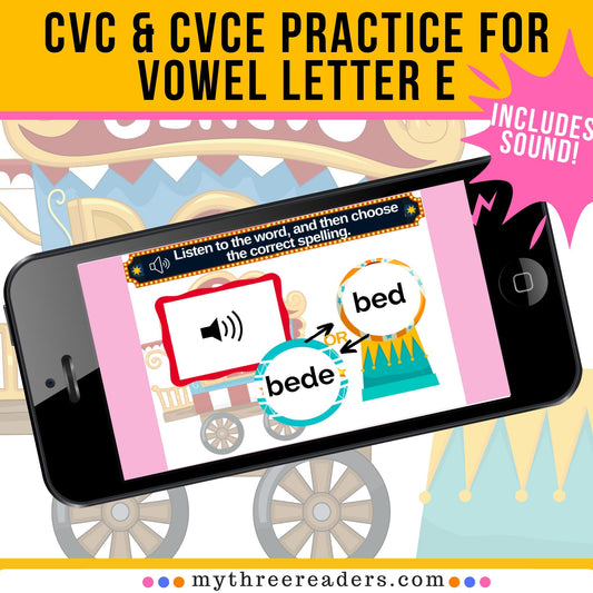 CVCe With Letter E Digital Activity