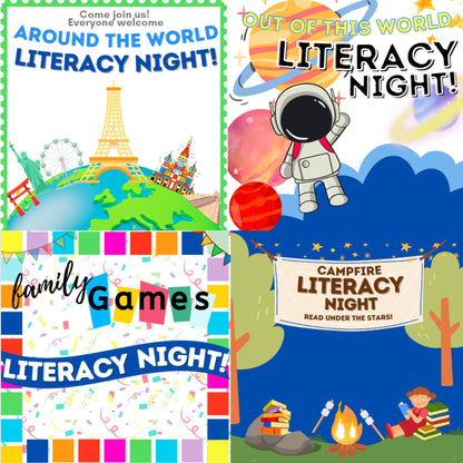 Literacy Night BUNDLE! 4 Literacy Nights Included