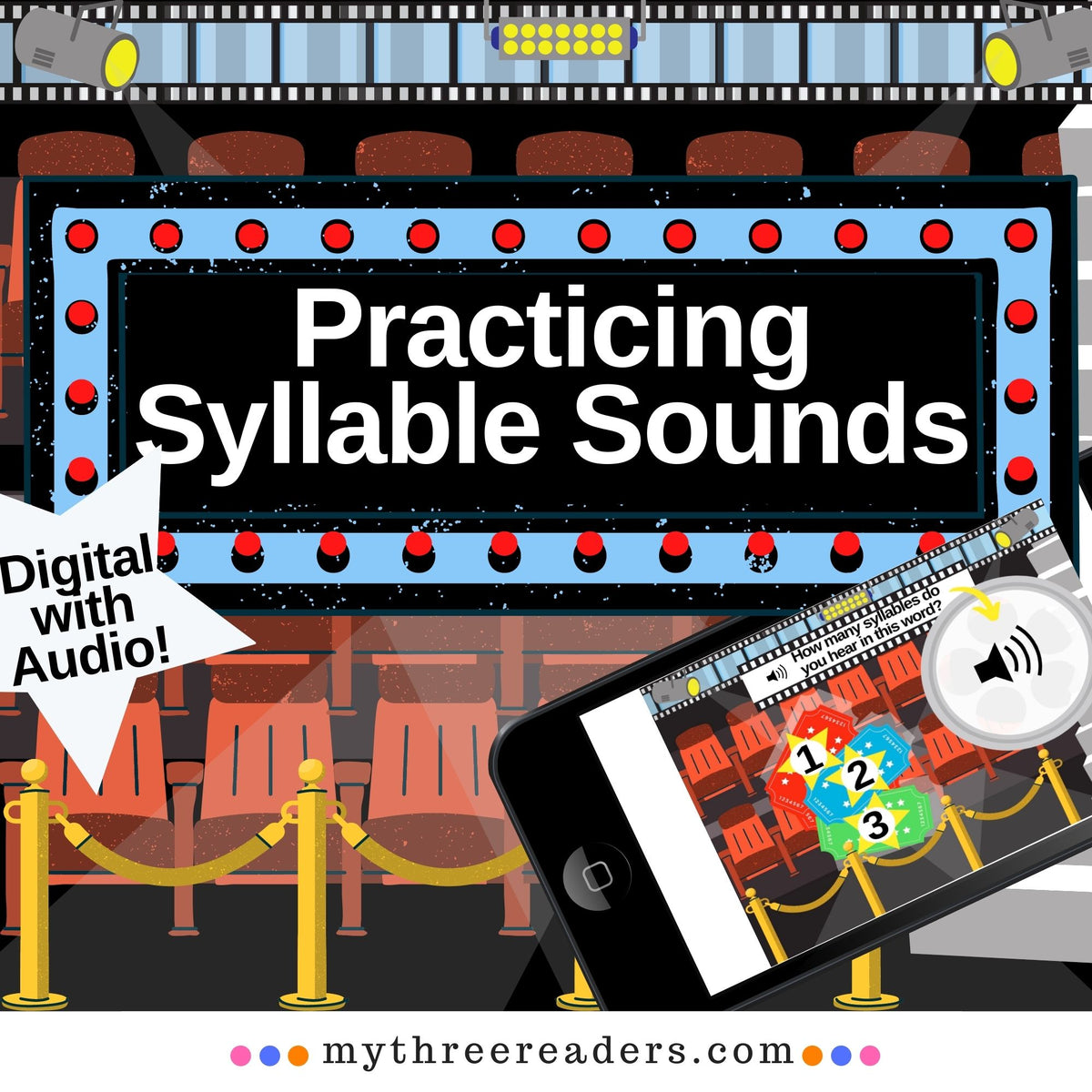Syllable Reader Syllable Practice Digital Activity – My Three Readers
