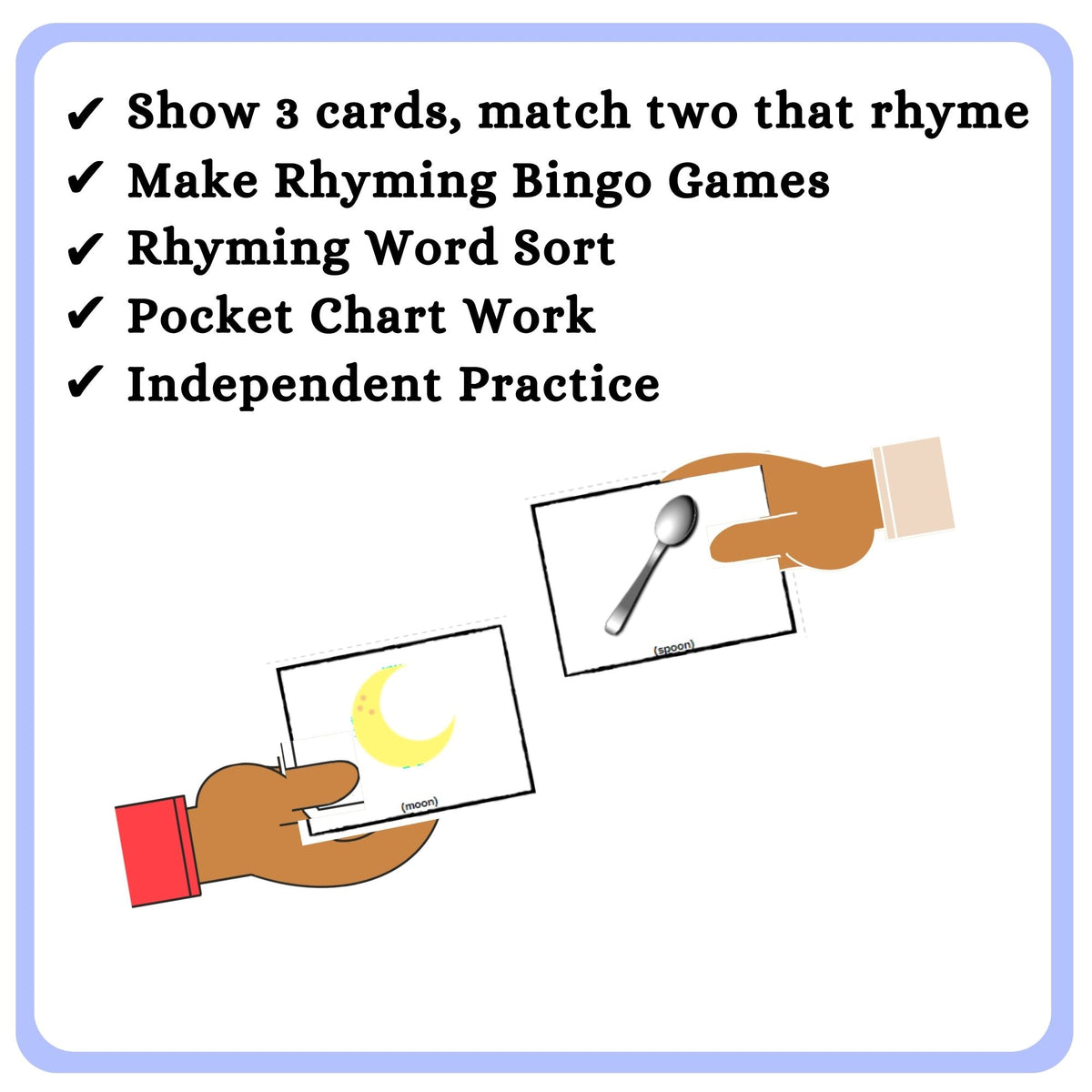 Rhyming Words Picture Cards – My Three Readers