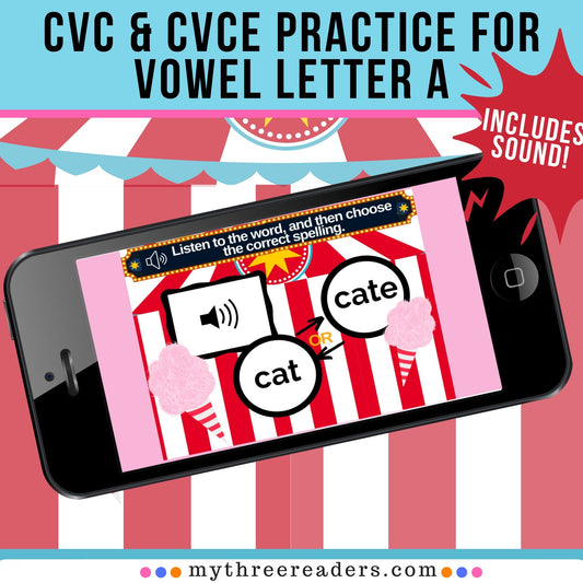 CVCe With Letter A Digital Activity