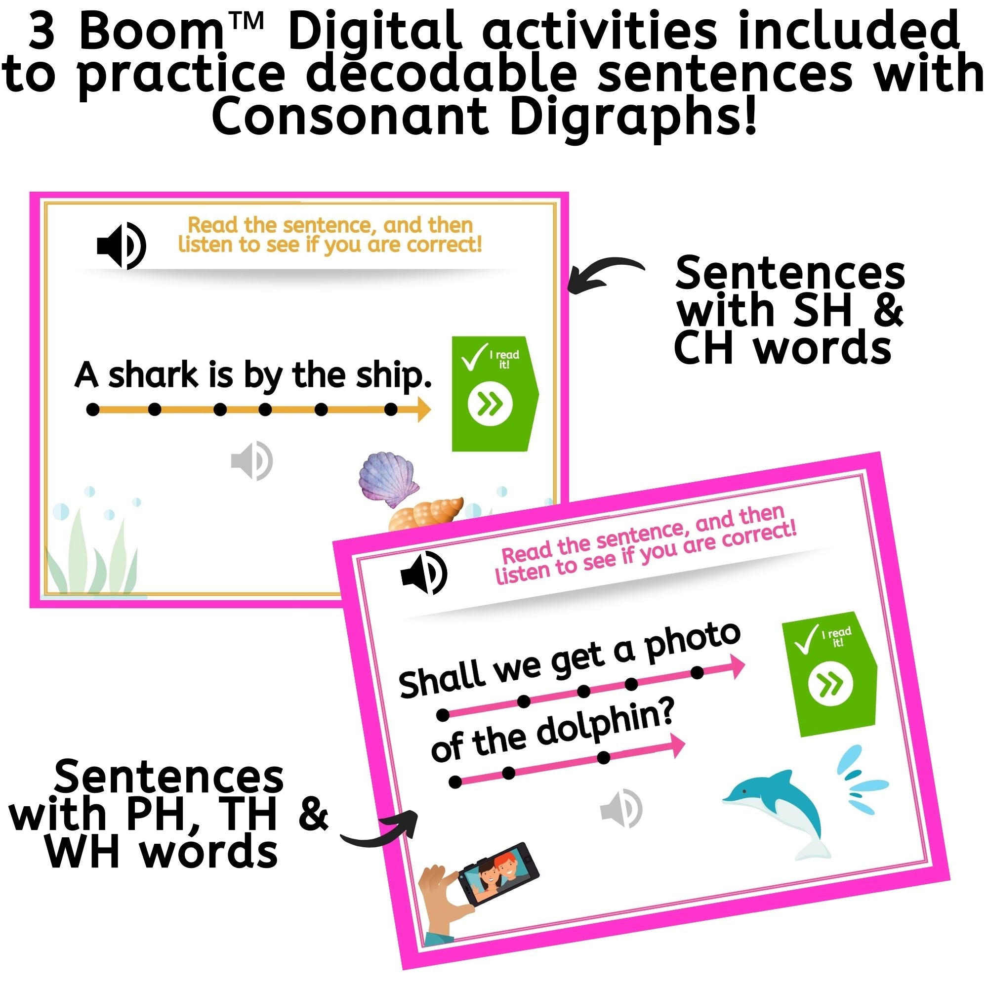Decodable Sentences with Consonant Digraphs – My Three Readers