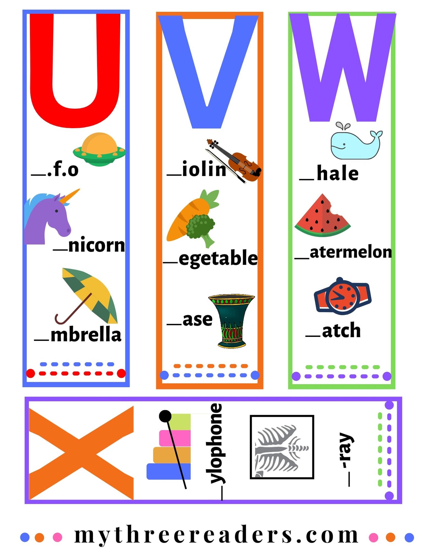 Alphabet Bookmarks with Beginning Sound Practice