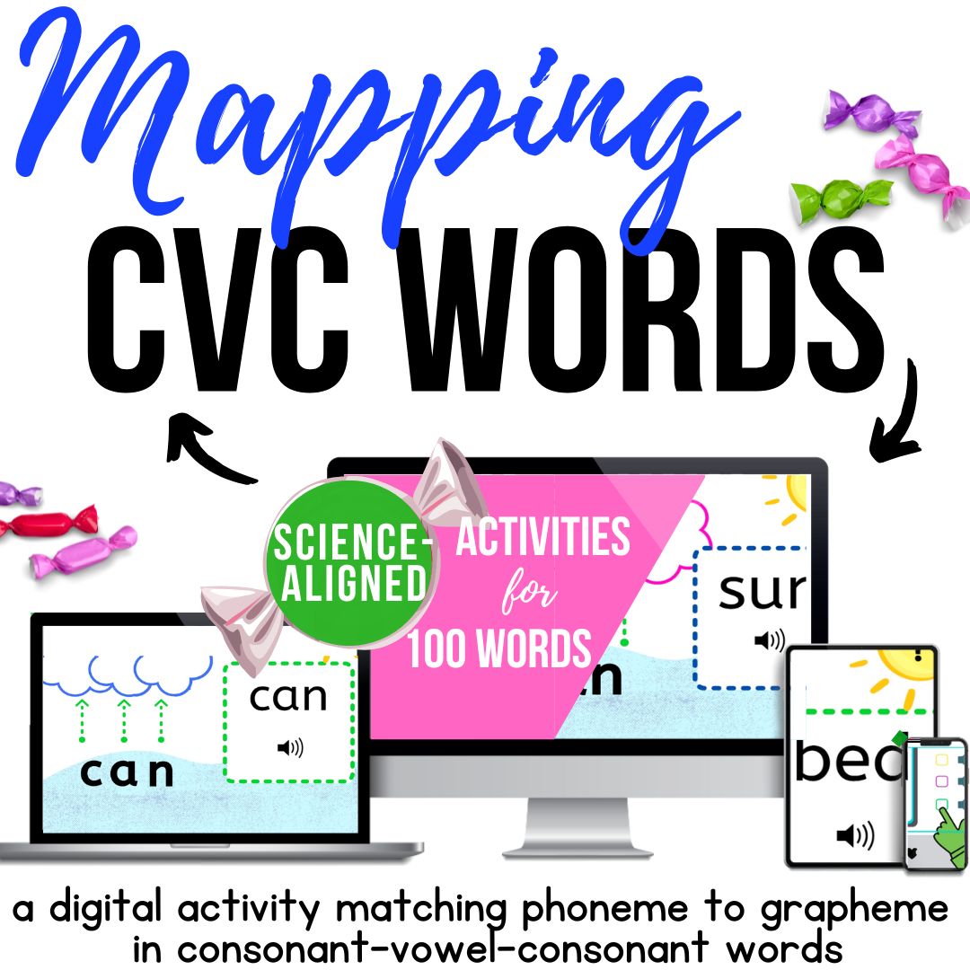 Cvc Map Reading Mapping the CVC Words (100 Words) – My Three Readers