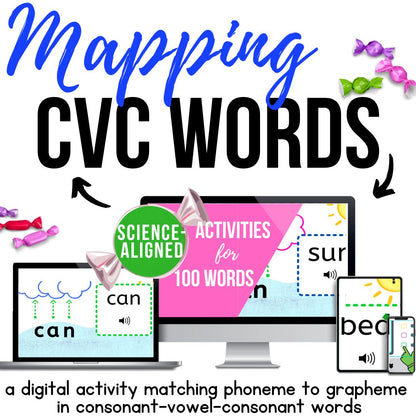 Mapping the CVC Words (100 Words)