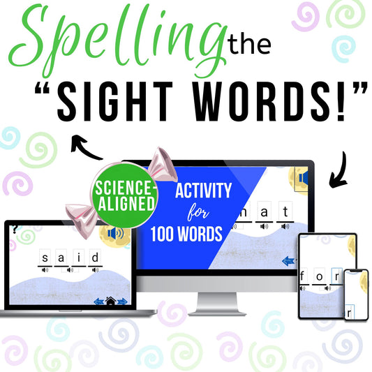 Spelling the Fry High Frequency Words 1-100 Digital Activity