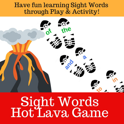 Sight Words Hot Lava Game
