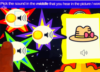 Medial Sounds Practice in Short Words Digital Activity