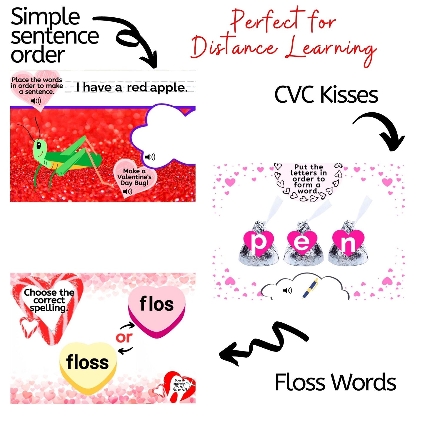*Valentine's Day Boom Cards for Beginning Readers