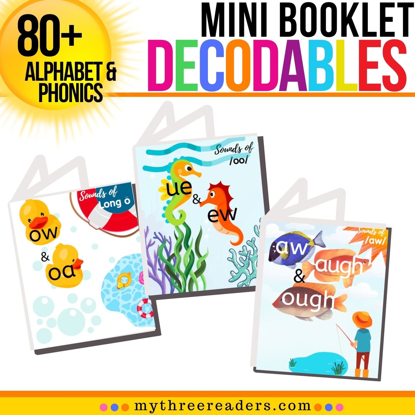 80+ Phonics Decodables & Alphabet Mini Books