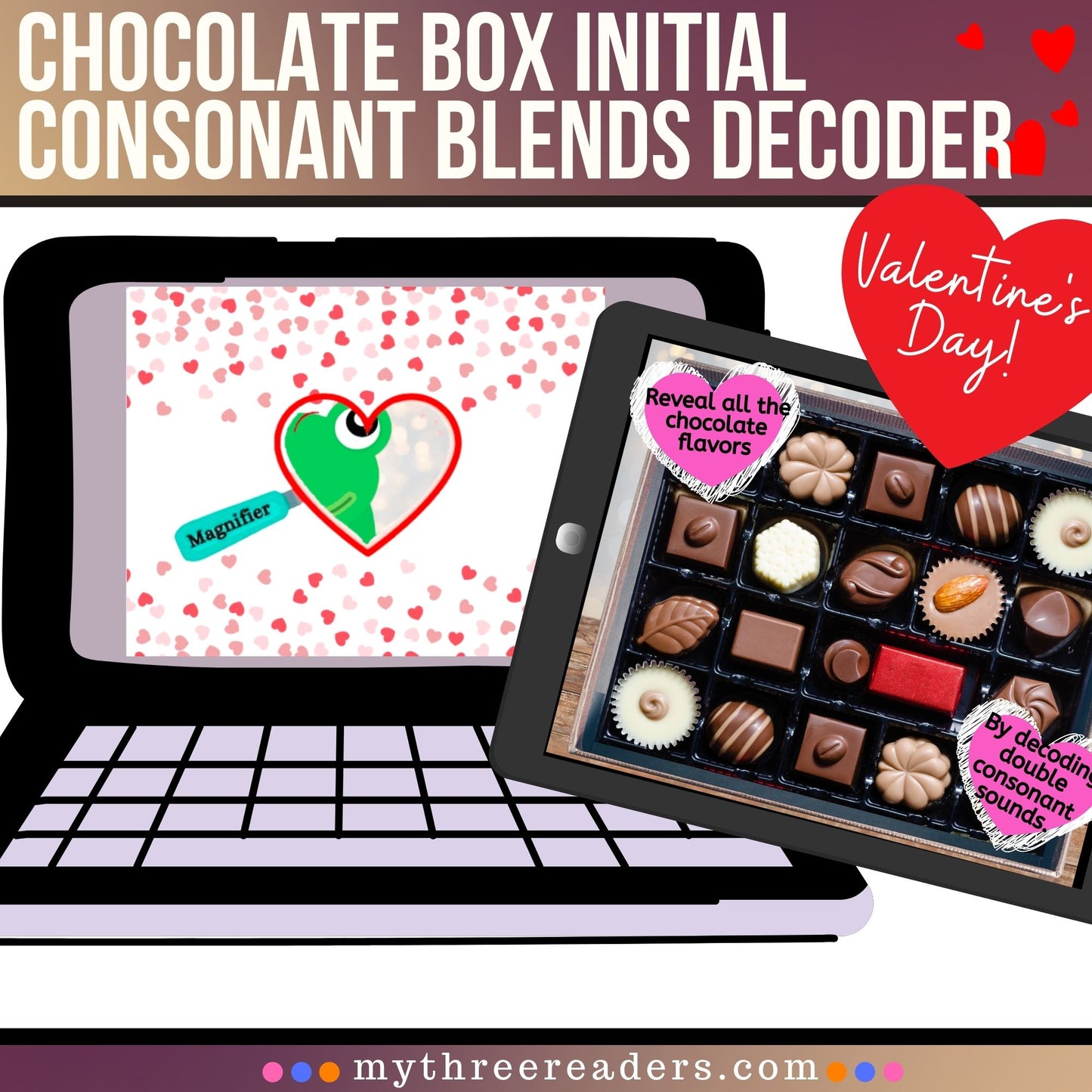 Chocolate Box Initial Consonant Blends Decoder Digital Activity