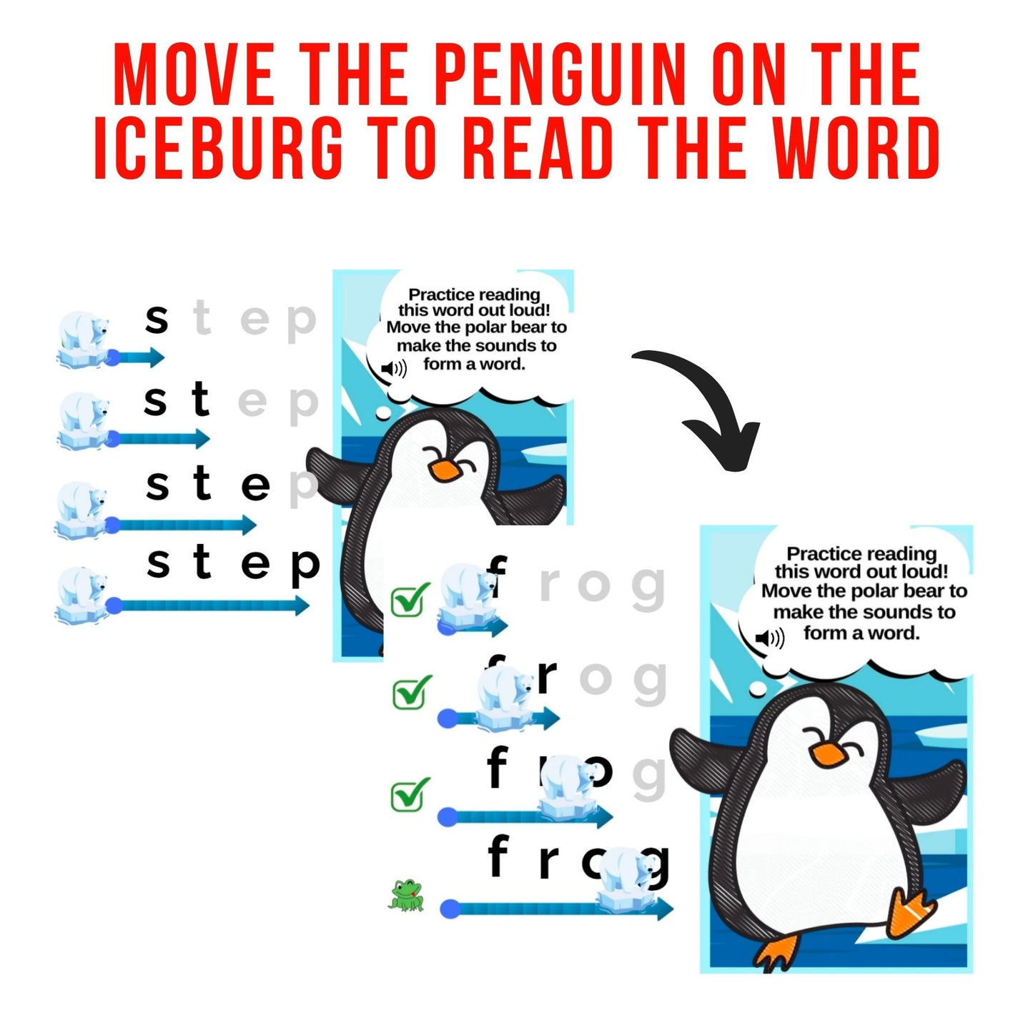 Initial Consonant Blends Digital Activity *Polar Bears and Penguins*