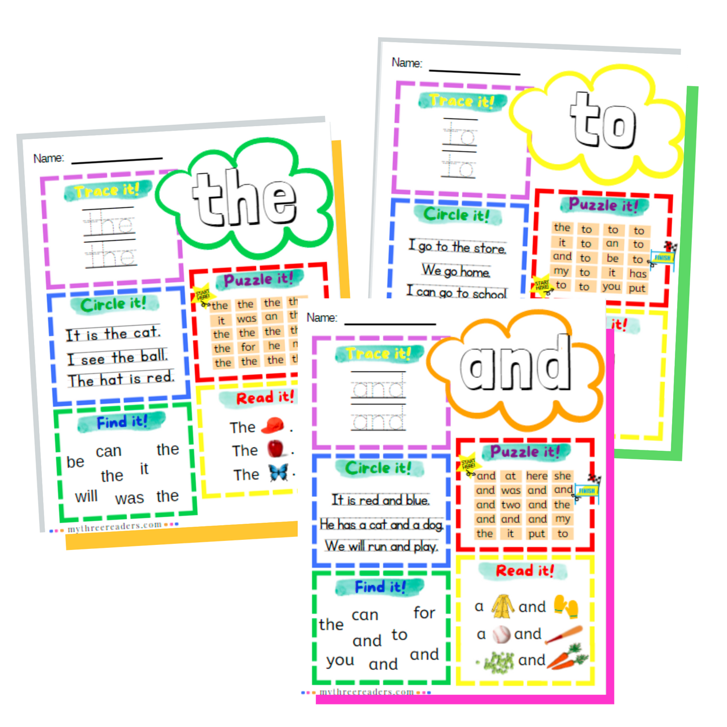 *Sweet "Sight Word" Bundle